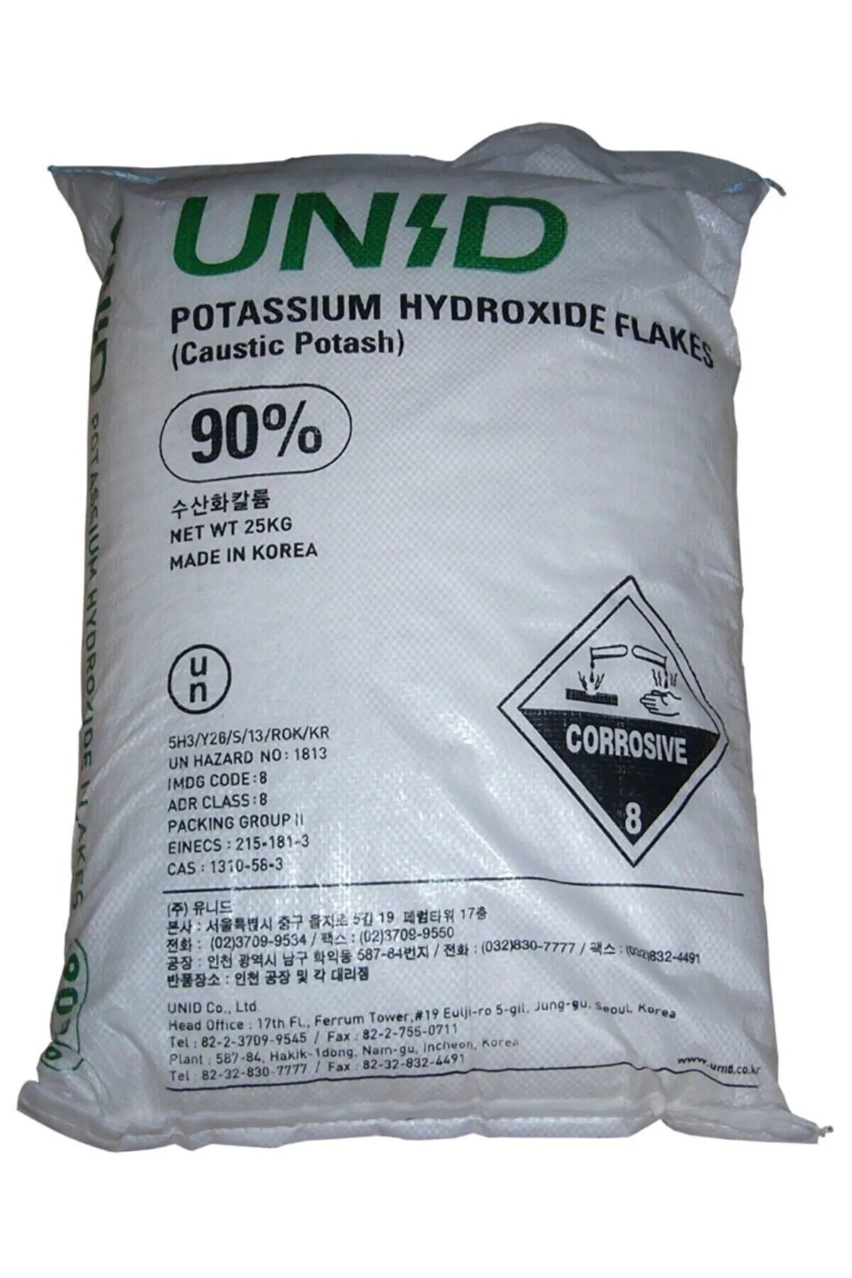 Potasyum Hidroksit 25 kg Hümik Asit Yapmak Için Potas Kostik