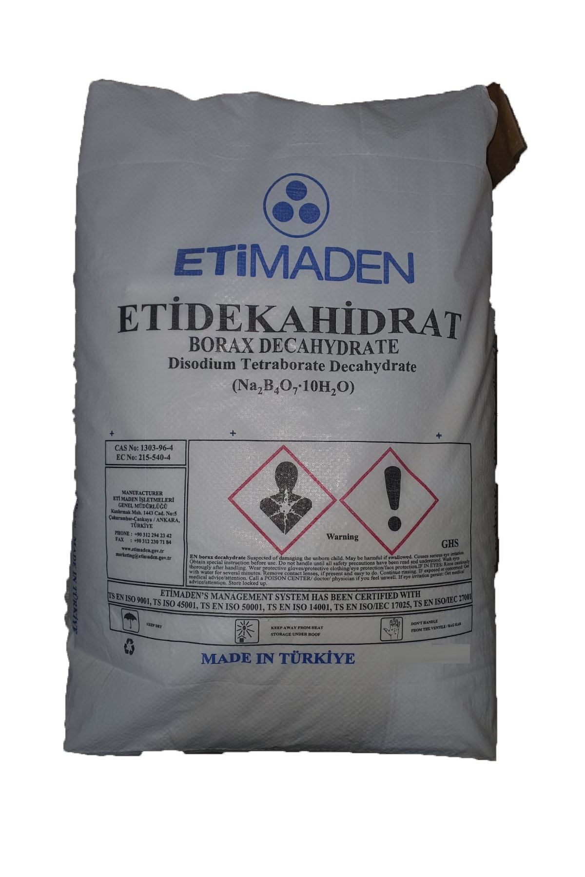 100% Saf Boraks 25 Kg Etibank