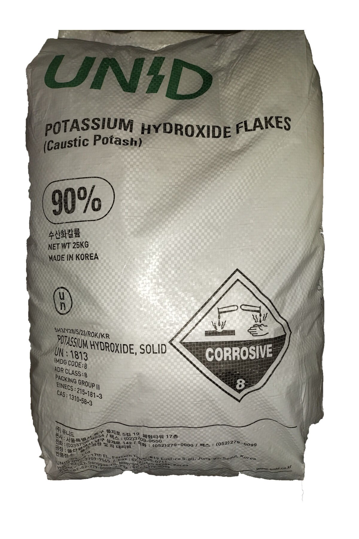 Potasyum Hidroksit 10 Kg Koh Kostik Bölünerek Naylon Torbalarda Gönderilir